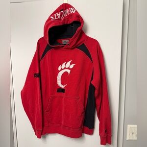 UC Bearcats Red and Black sweatshirt